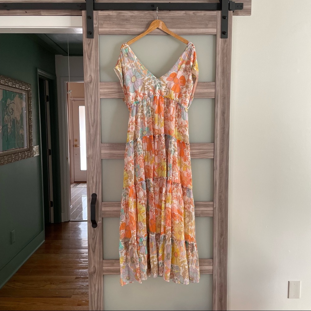 floral anthropologie boho dress